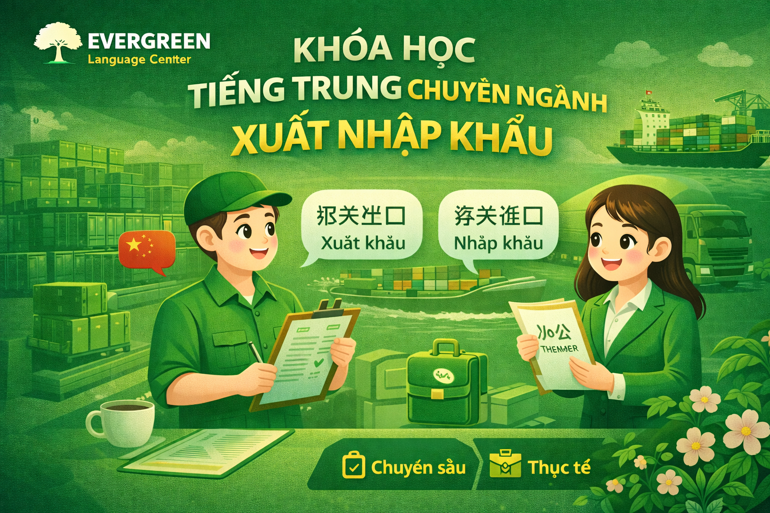 Khóa học Tiếng Trung chuyên ngành Xuất nhập khẩu